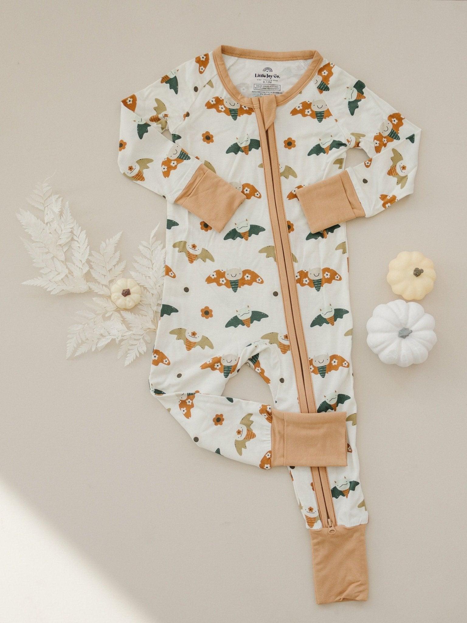 Boho Bats Bamboo Zippy Romper