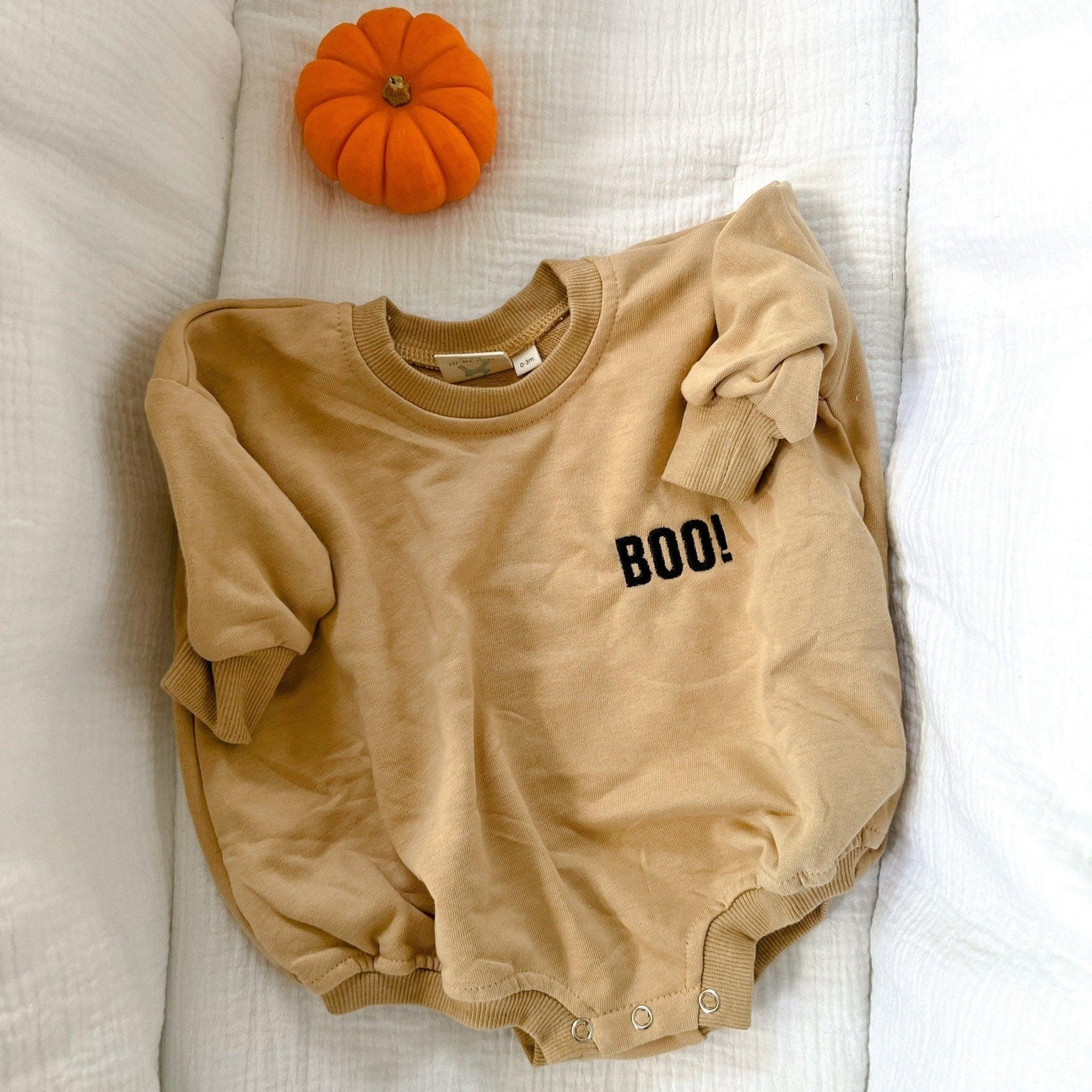 BOO! Embroidered Oversized Sweatshirt Romper