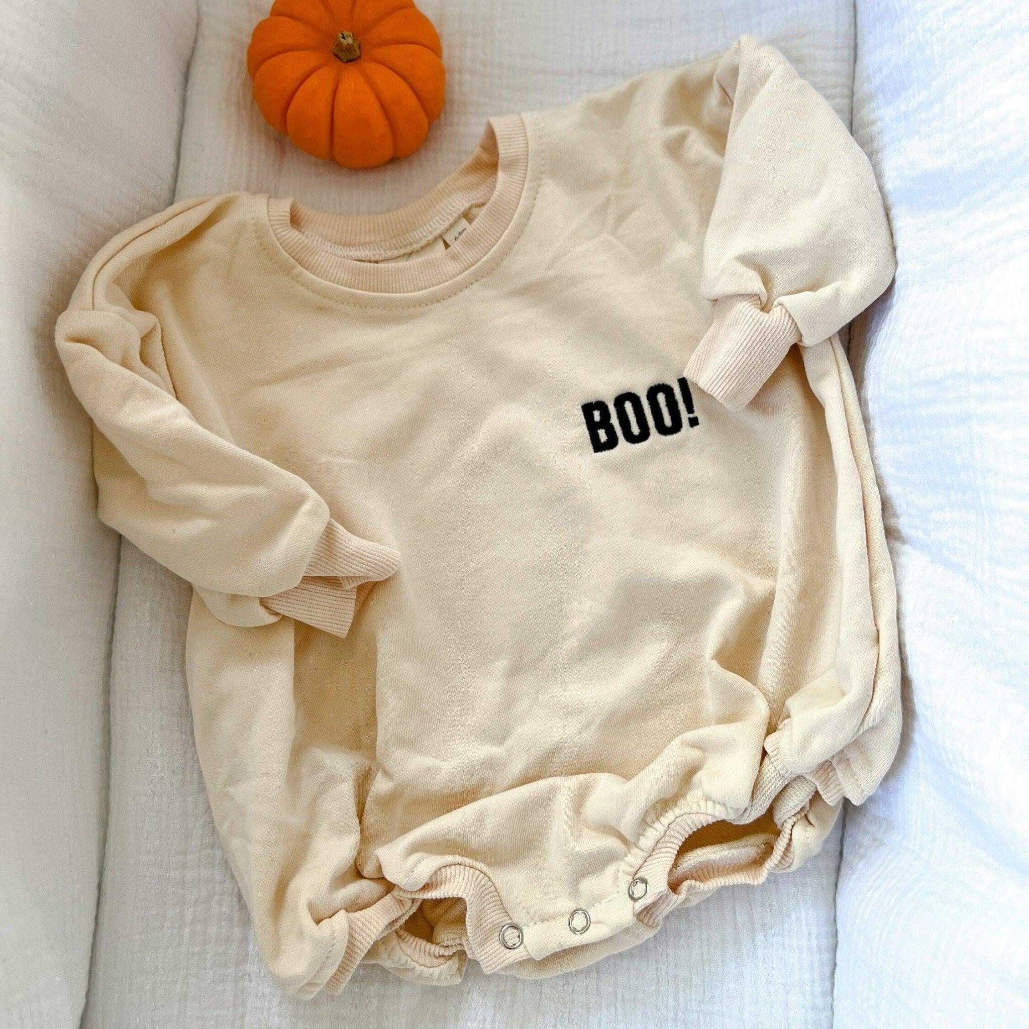 BOO! Embroidered Oversized Sweatshirt Romper