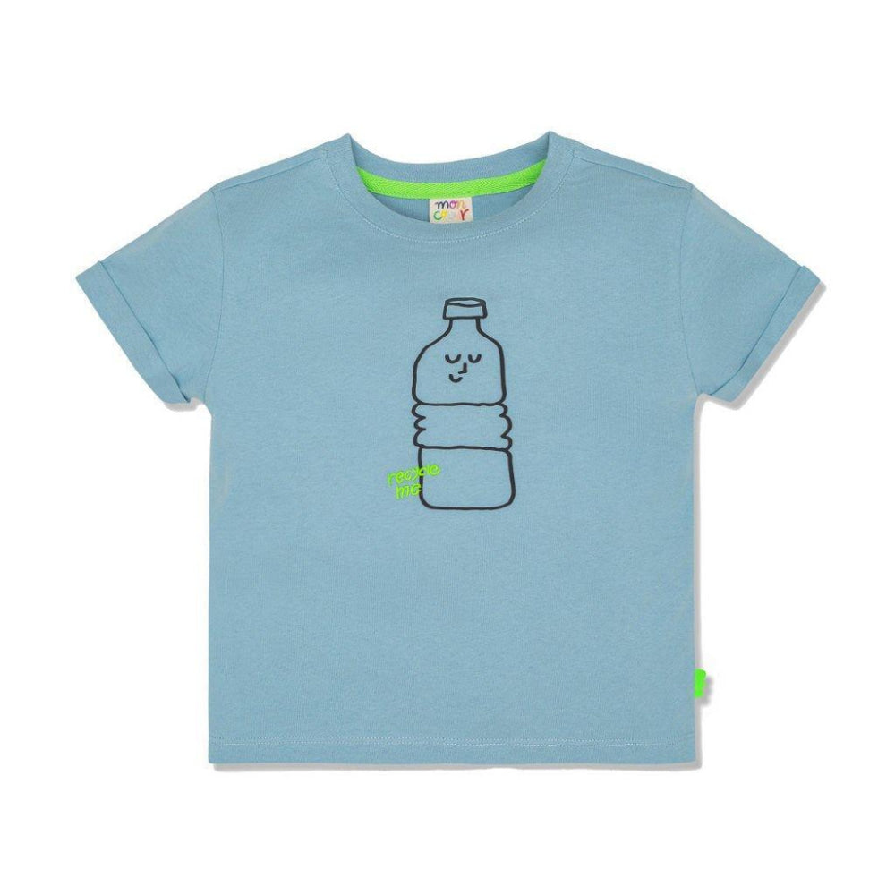 Bottle Kid T-Shirt - Slate Blue/bottle - FINAL SALE