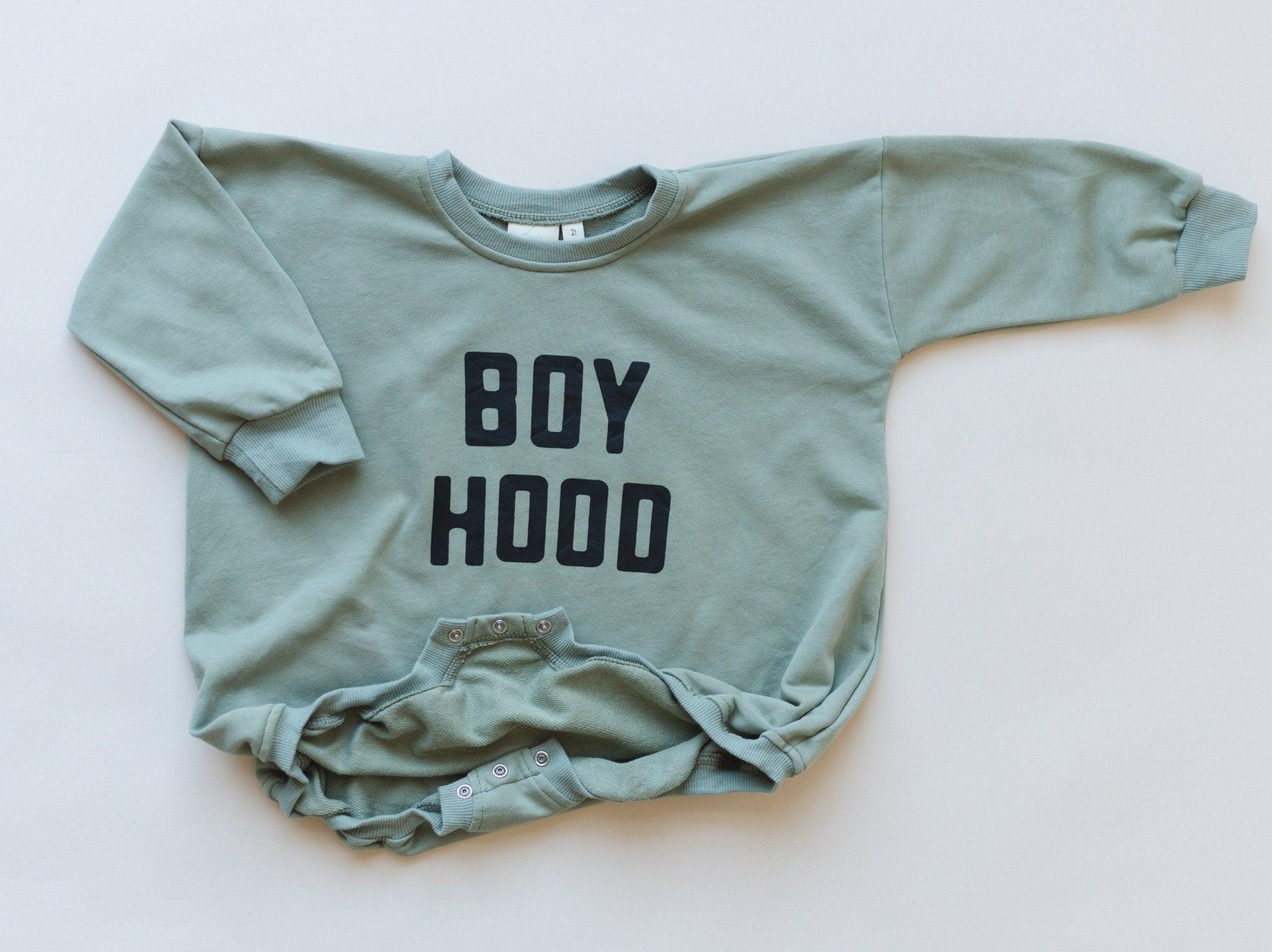 Boy Hood Sweatshirt Romper - more colors