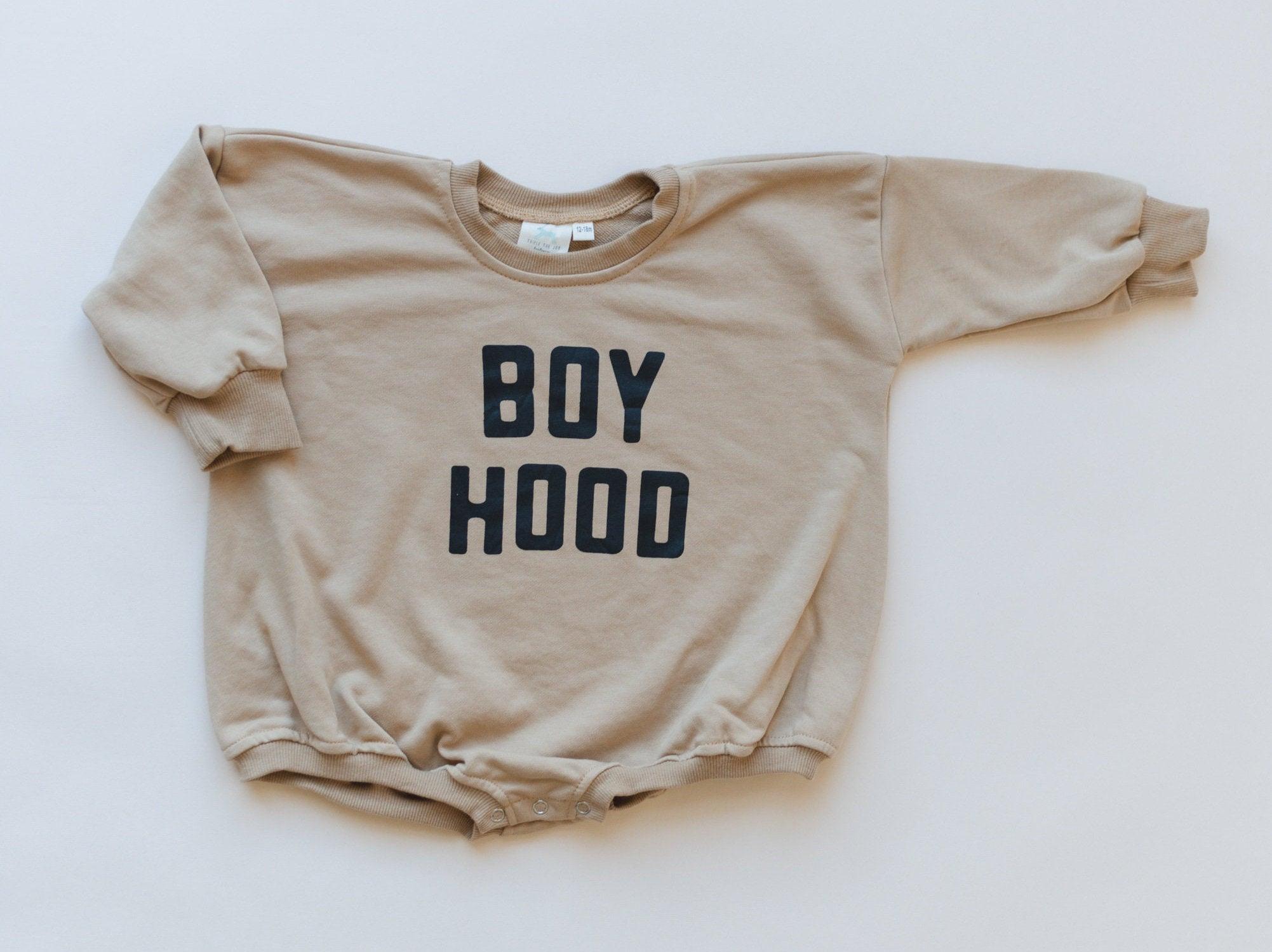 Boy Hood Sweatshirt Romper - more colors