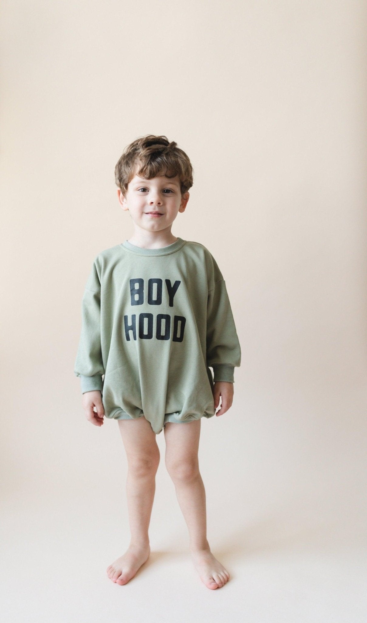 Boy Hood Sweatshirt Romper - more colors