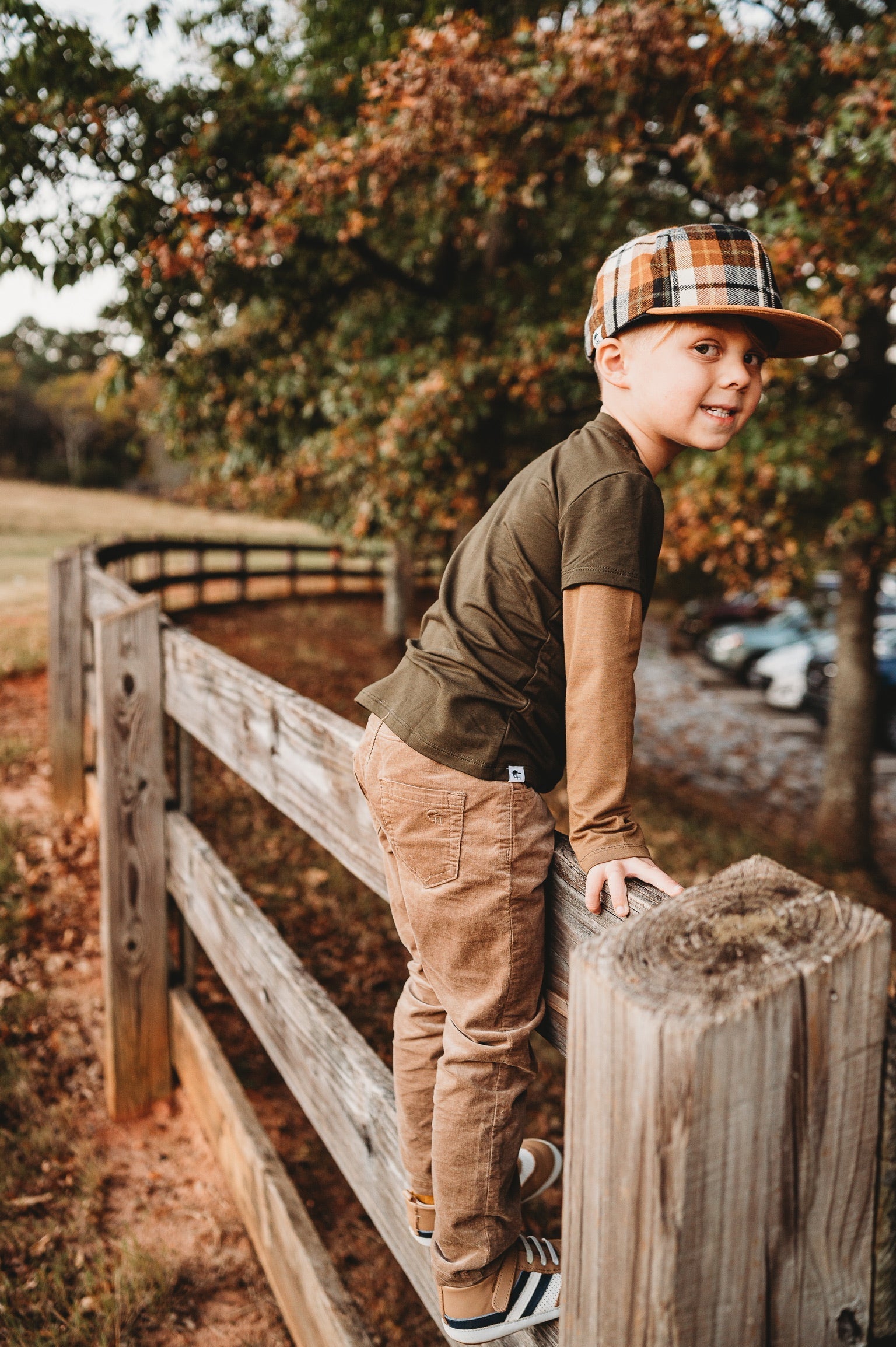 Brown and Navy Henry Low Top