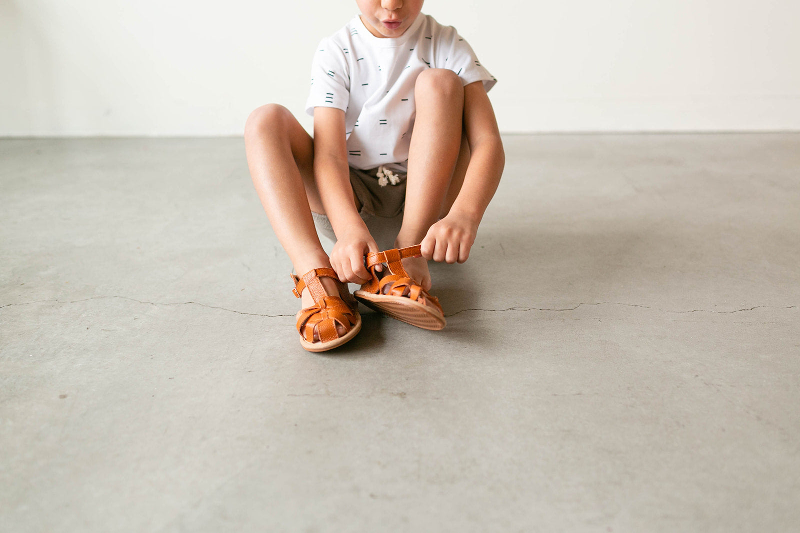 Brown Closed Toe Sandal