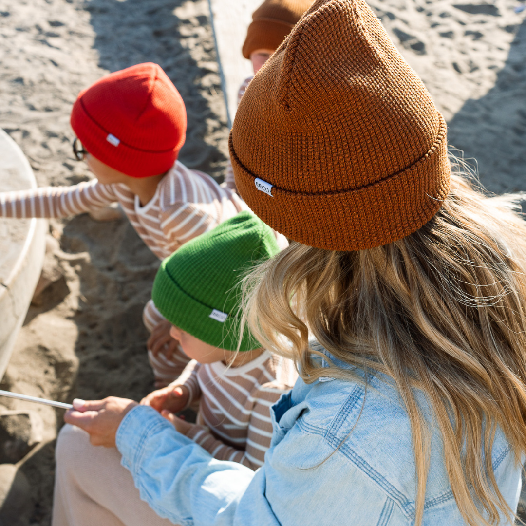 Waffle Beanie - Cocoa