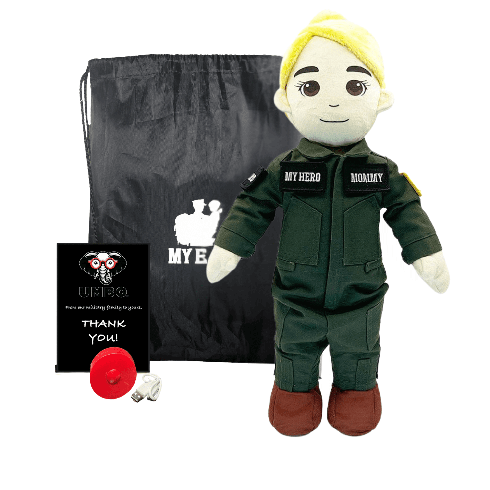 Pilot Daddy Doll | Military Doll in Flight Suit | Recordable