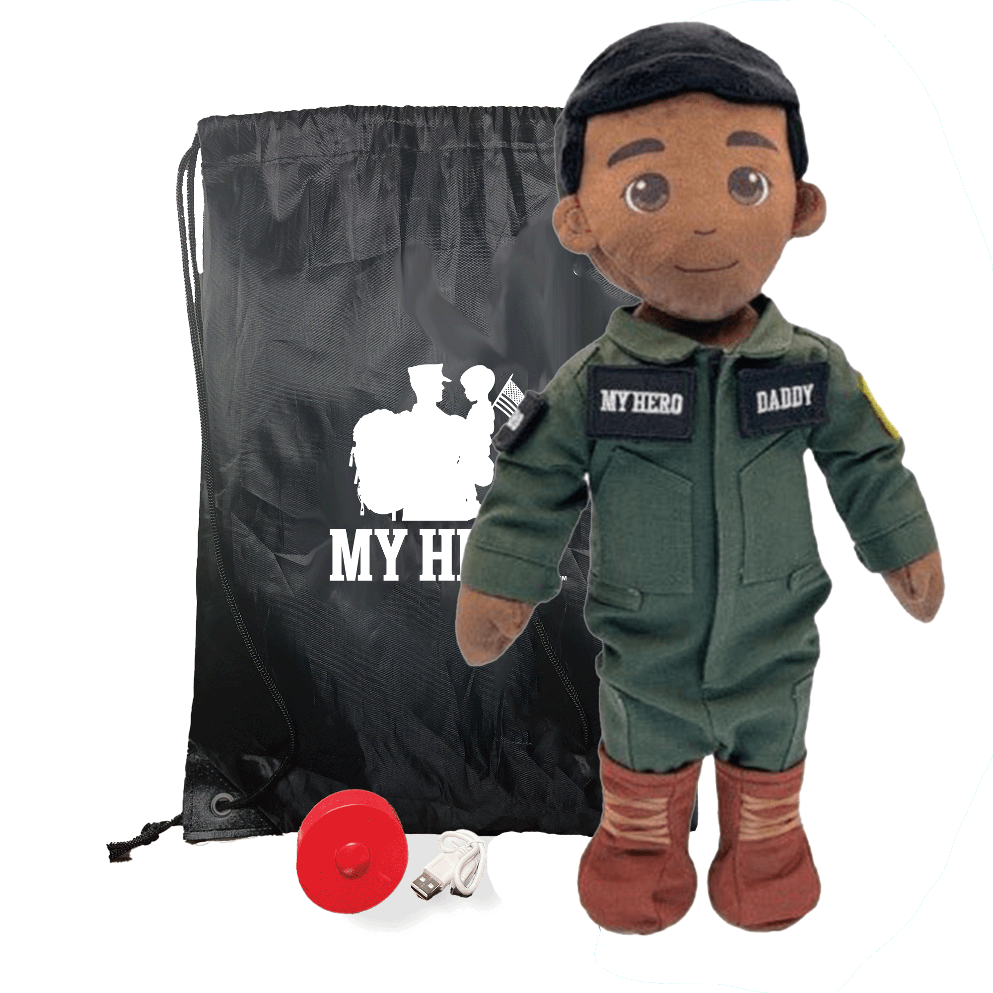 Pilot Daddy Doll | Military Doll in Flight Suit | Recordable