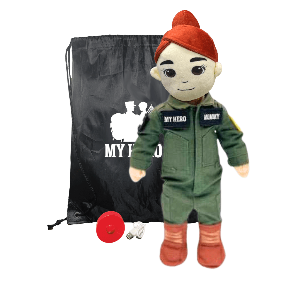 Pilot Daddy Doll | Military Doll in Flight Suit | Recordable