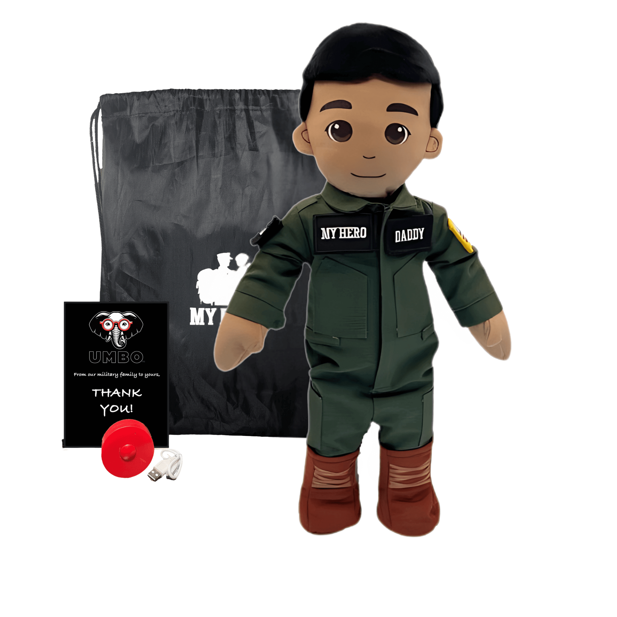 Pilot Daddy Doll | Military Doll in Flight Suit | Recordable