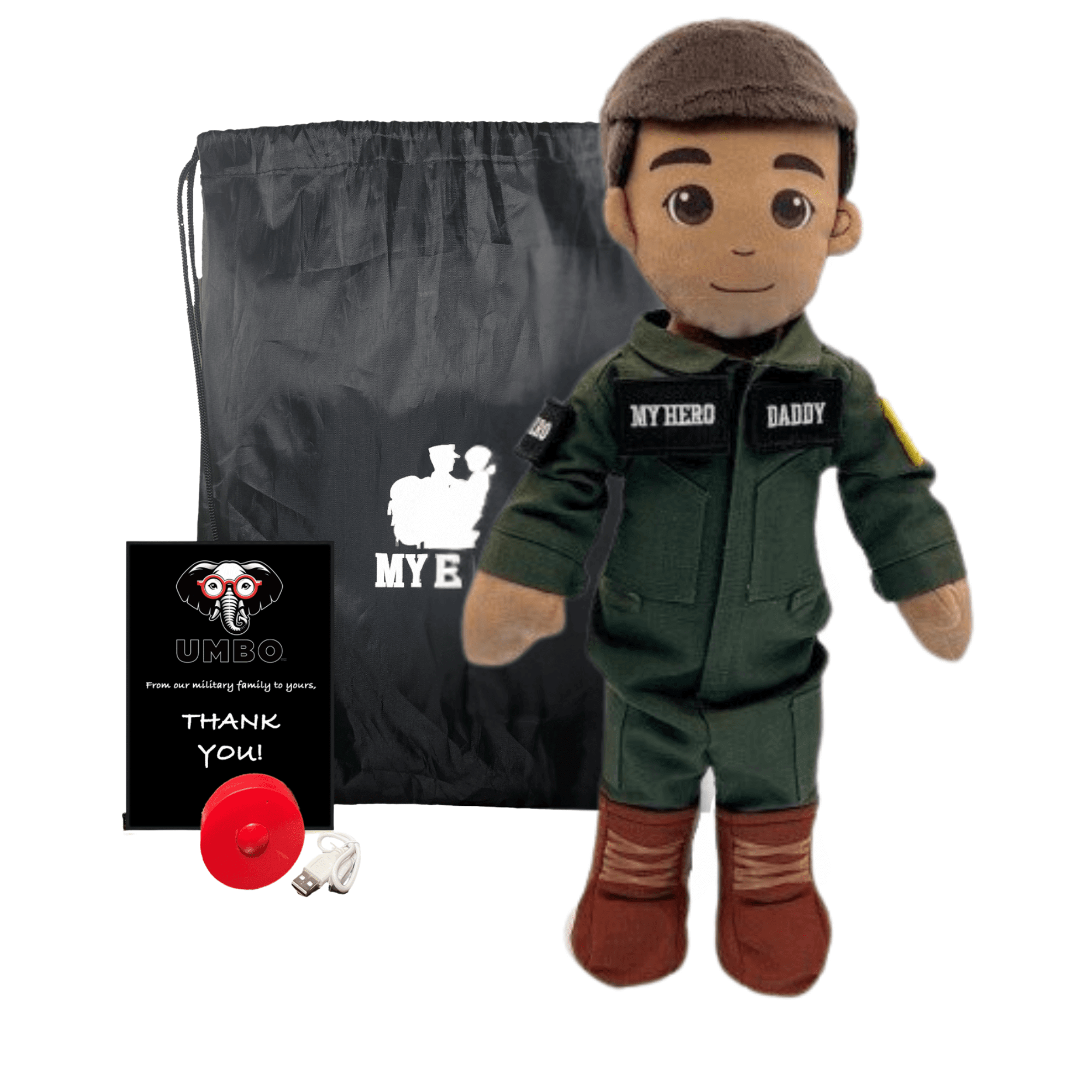 Pilot Daddy Doll | Military Doll in Flight Suit | Recordable