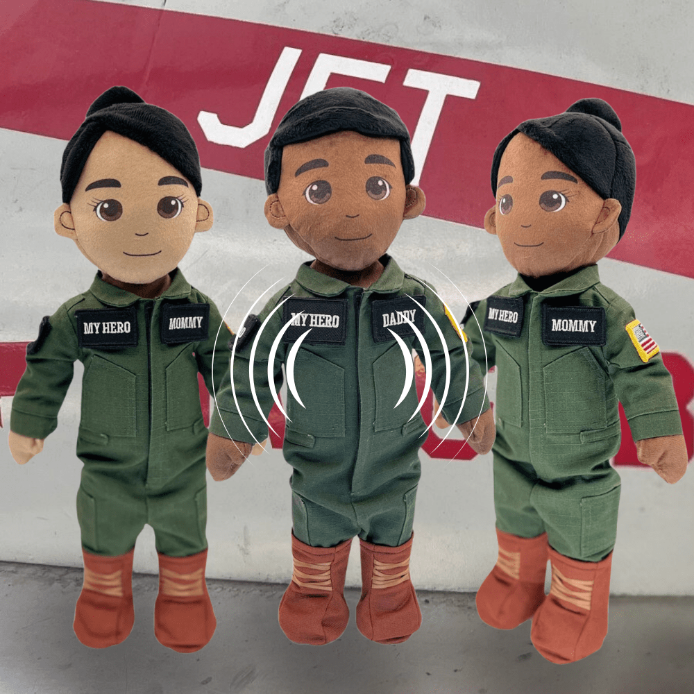 Pilot Daddy Doll | Military Doll in Flight Suit | Recordable