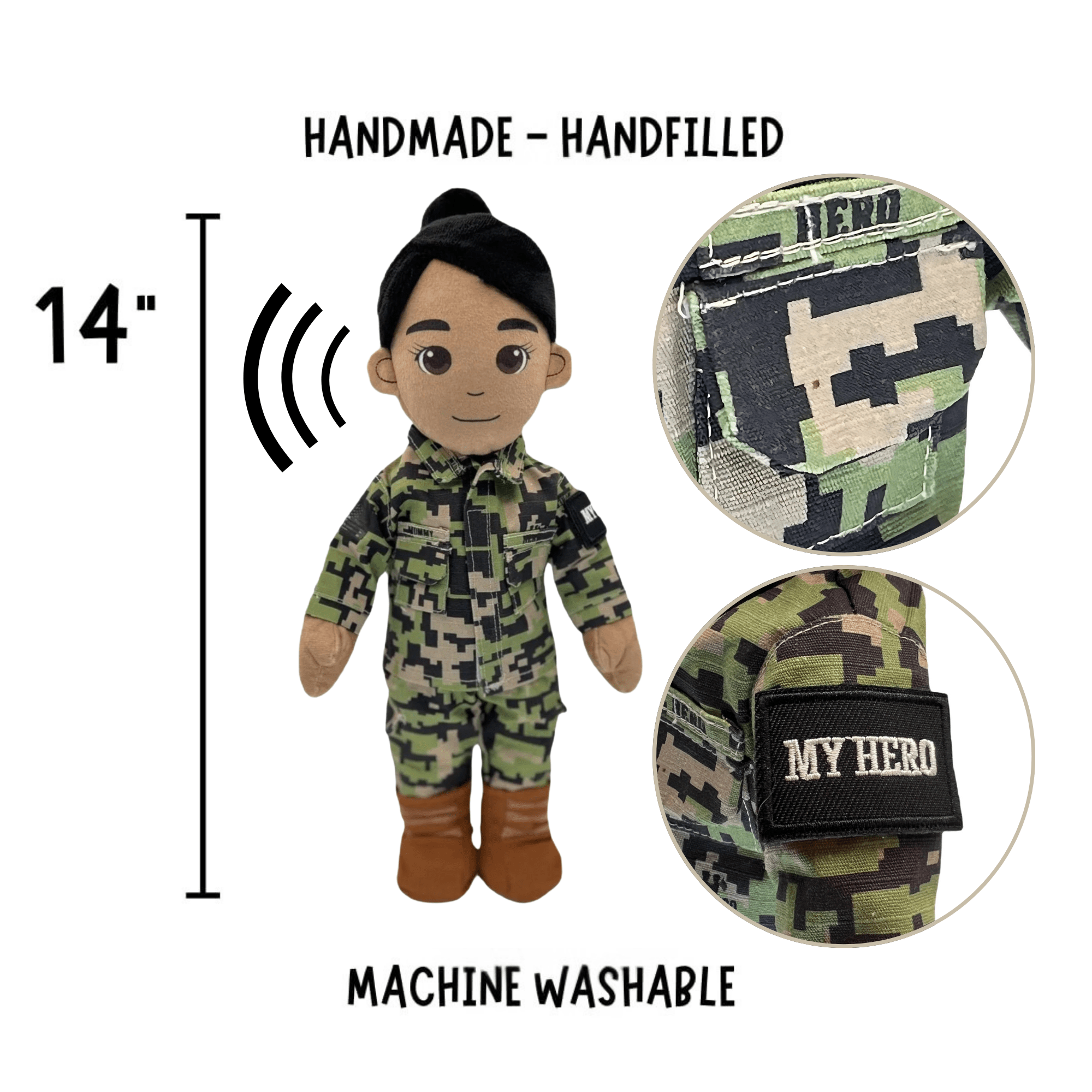 Navy Daddy Doll | Military Doll & Sailor Doll | Recordable
