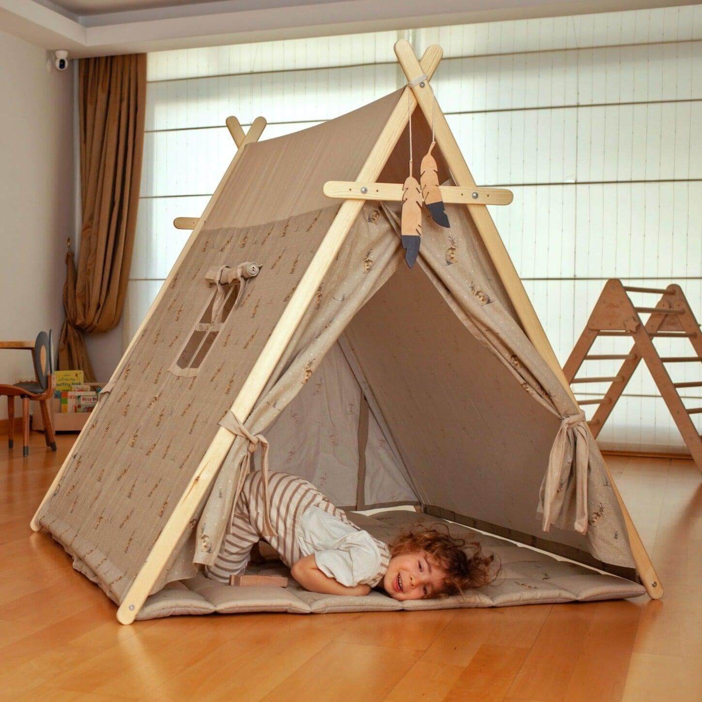 Bunny Play Tent & Play Mat | Indoor Teepee for Kids