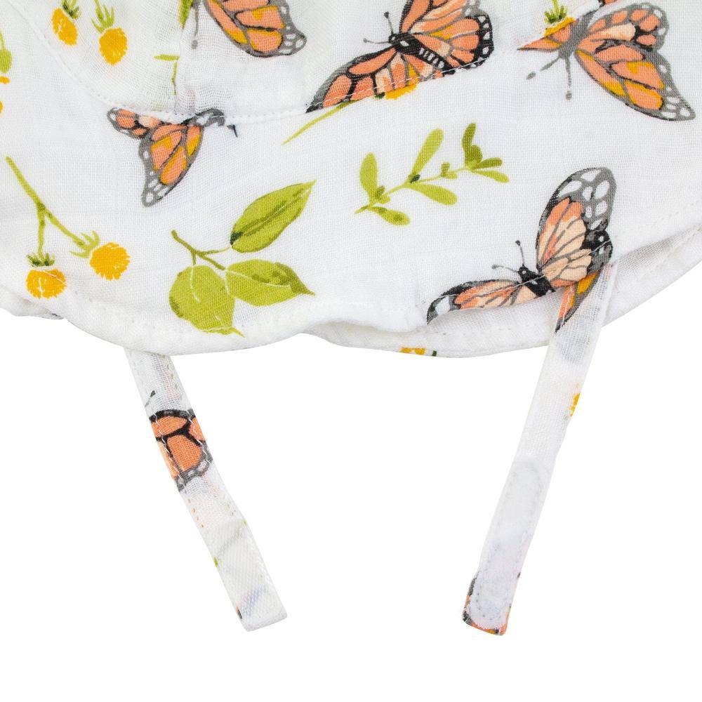 Butterfly Oh So Soft Muslin Sun Hat Sun Hat Bebe au Lait   