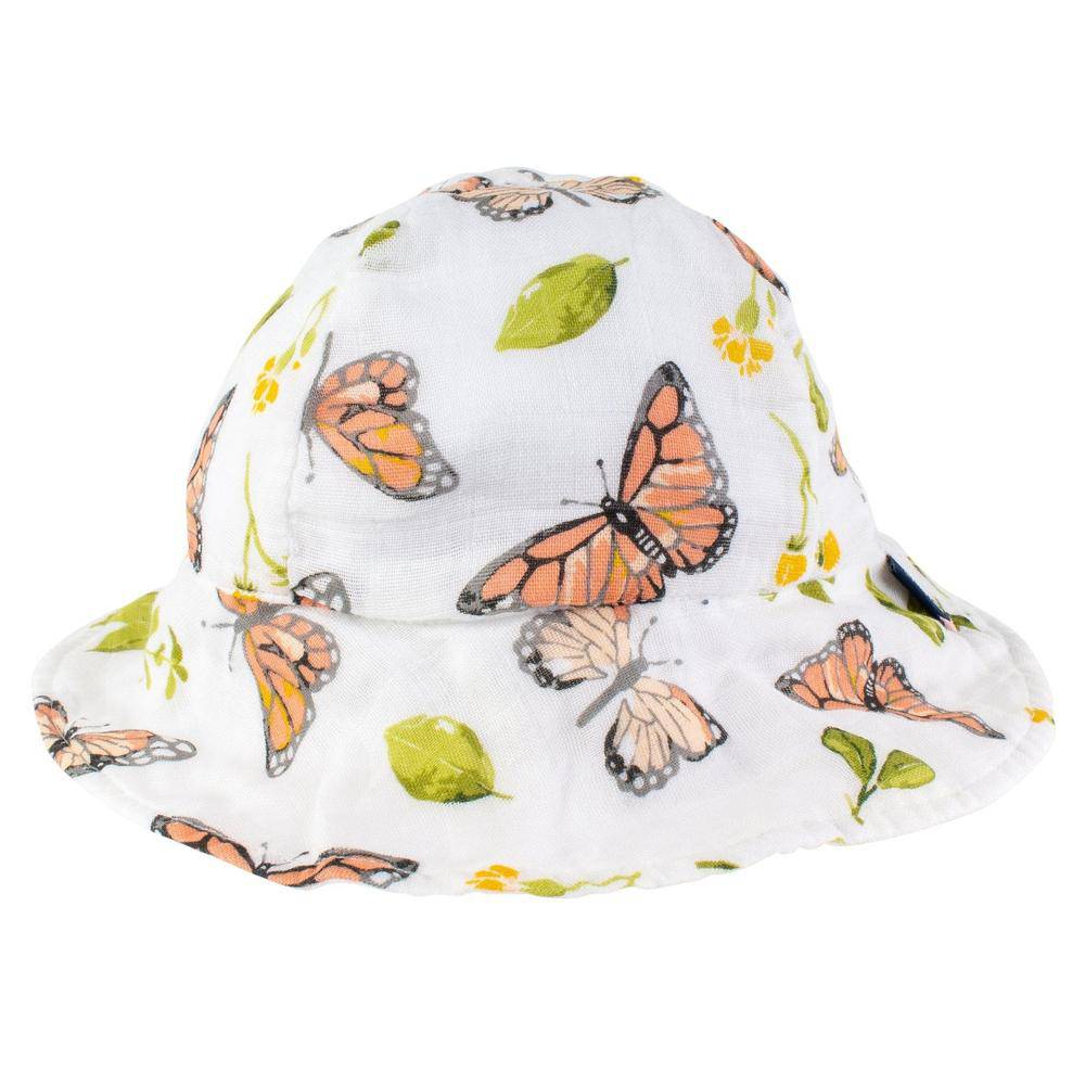 Butterfly Oh So Soft Muslin Sun Hat Sun Hat Bebe au Lait   