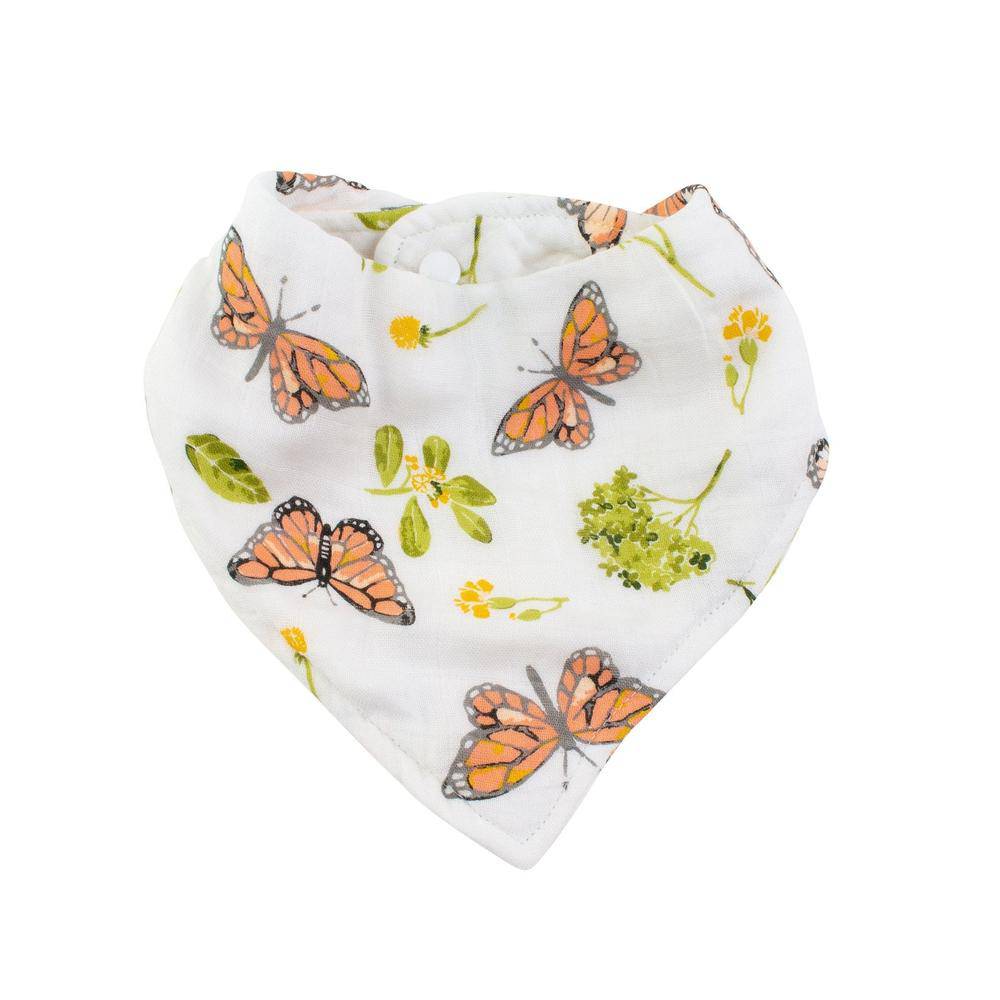 Butterfly Oh So Soft Muslin Bandana Bib Bib Bebe au Lait   