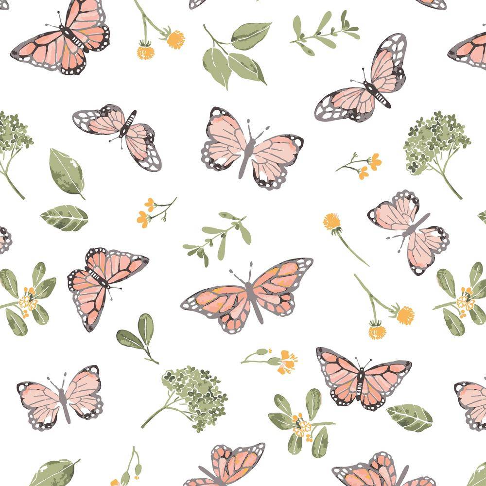 Butterfly Oh So Soft Muslin Crib Sheet Crib Sheet Bebe au Lait   