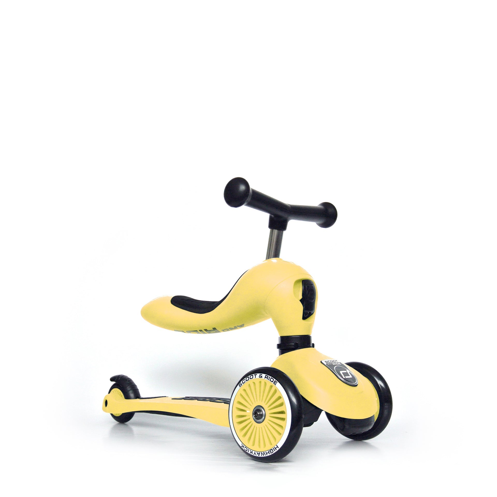 HighwayKick 1 Scooter and Ride On Toy Lemon