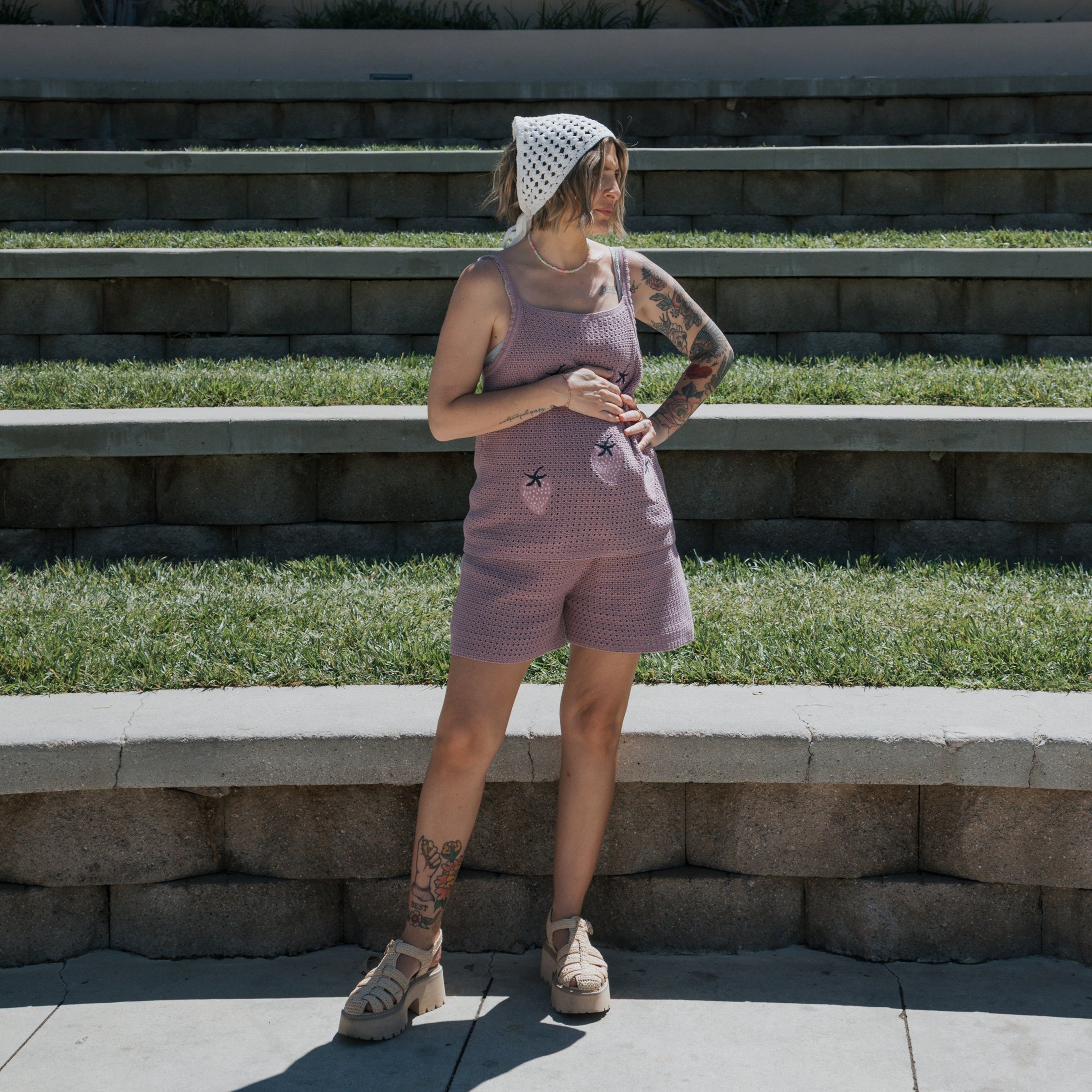 Women's Knit Short Set | Matilda