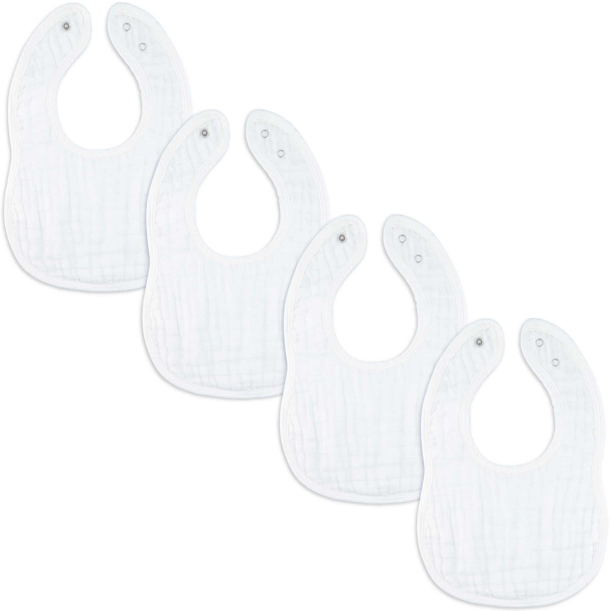 Muslin Bibs by Comfy Cubs - White