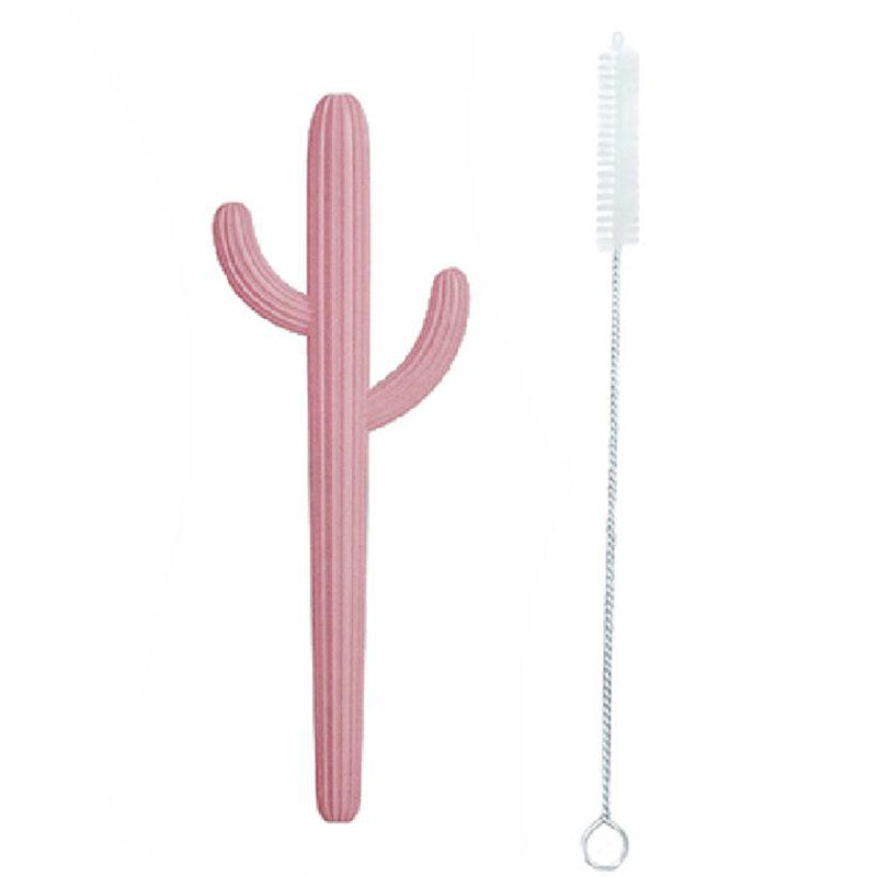 Cactus Silicone Teether & Straw for kids and adults TEETHER MKS Miminoo   