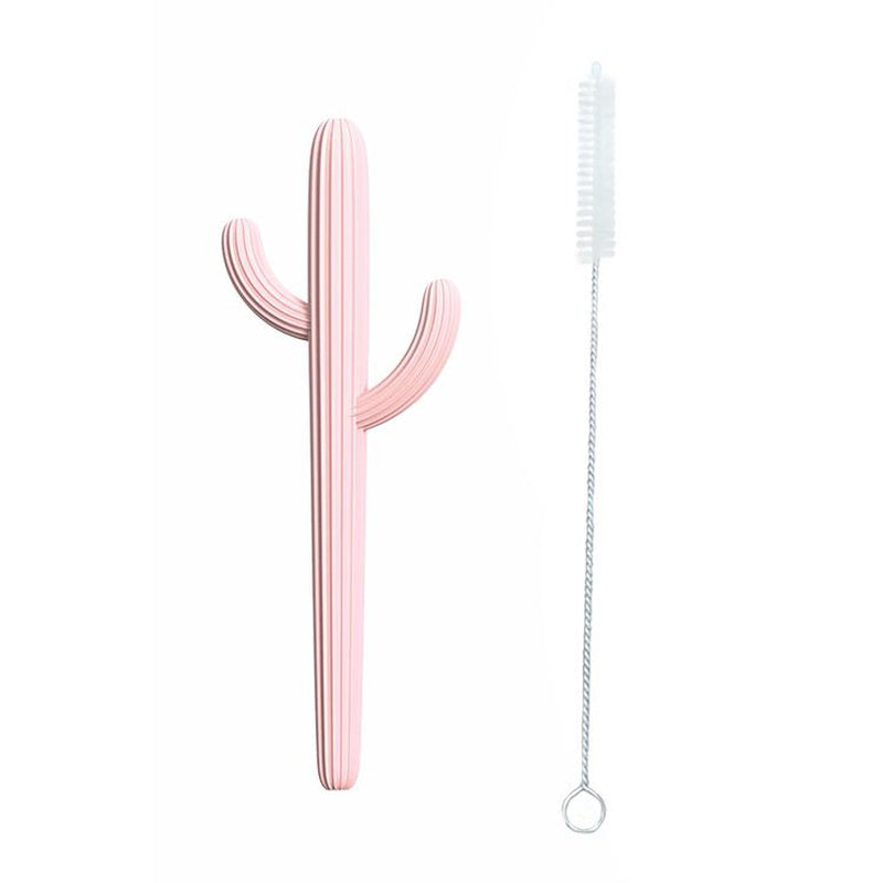 Cactus Silicone Teether & Straw for kids and adults TEETHER MKS Miminoo   