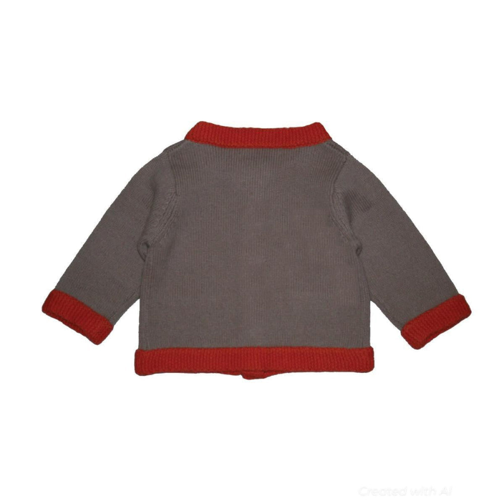 Camelia Cardigan - Beige/orange