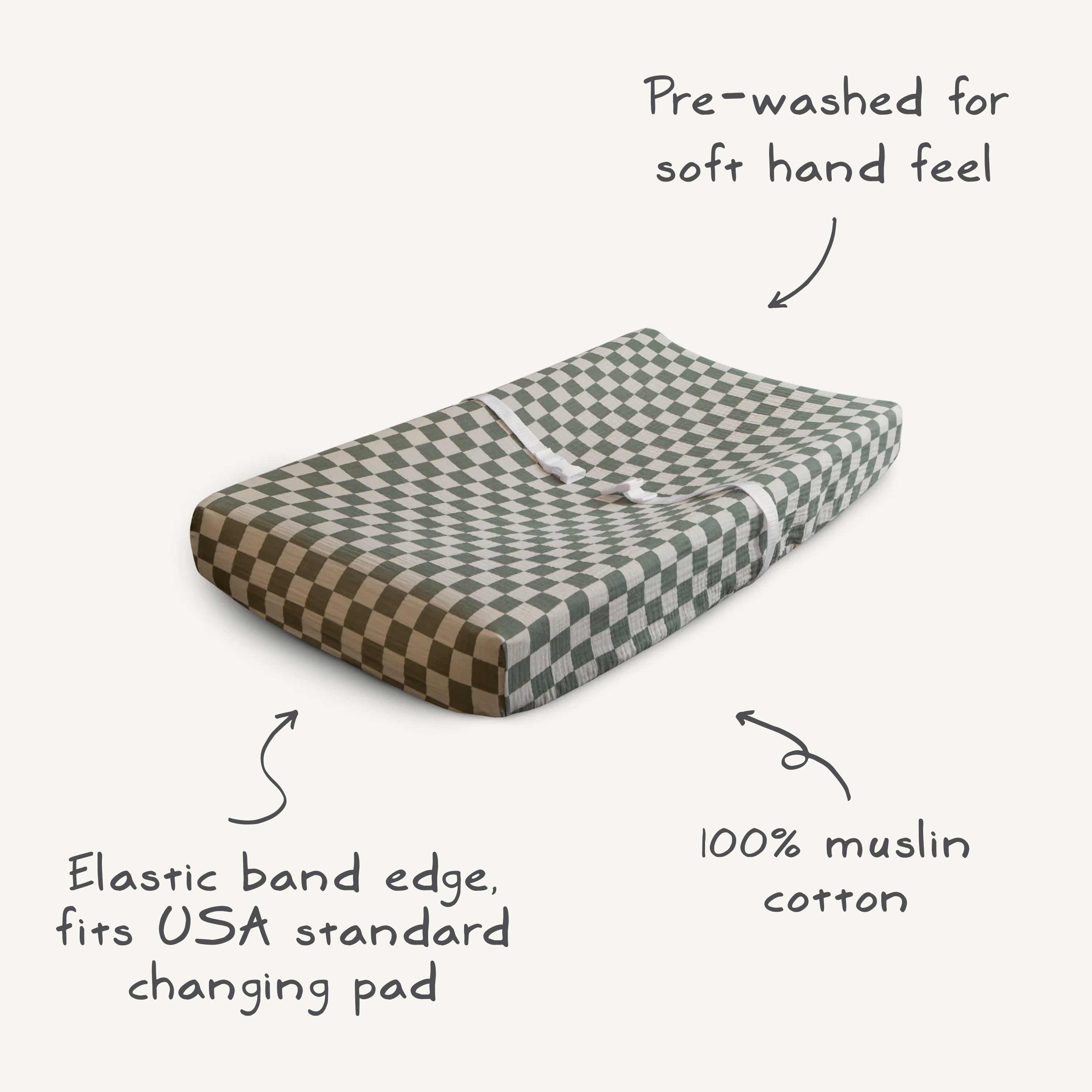 Extra Soft Muslin Changing Pad Cover Changing Pad Cover Mushie   