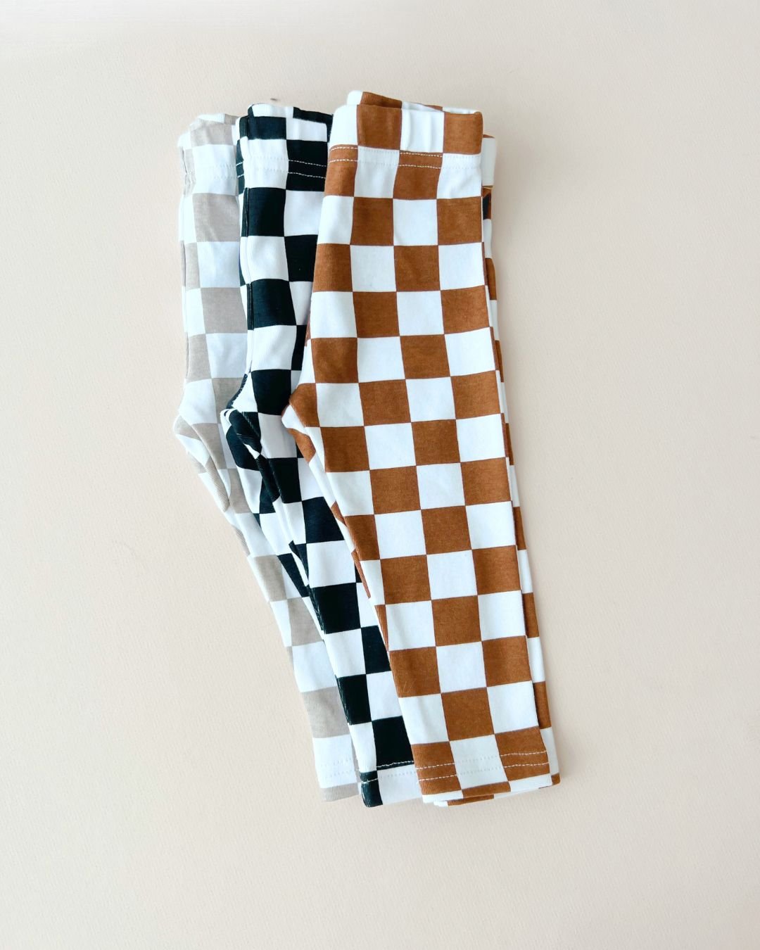 Checkered Leggings | Copper