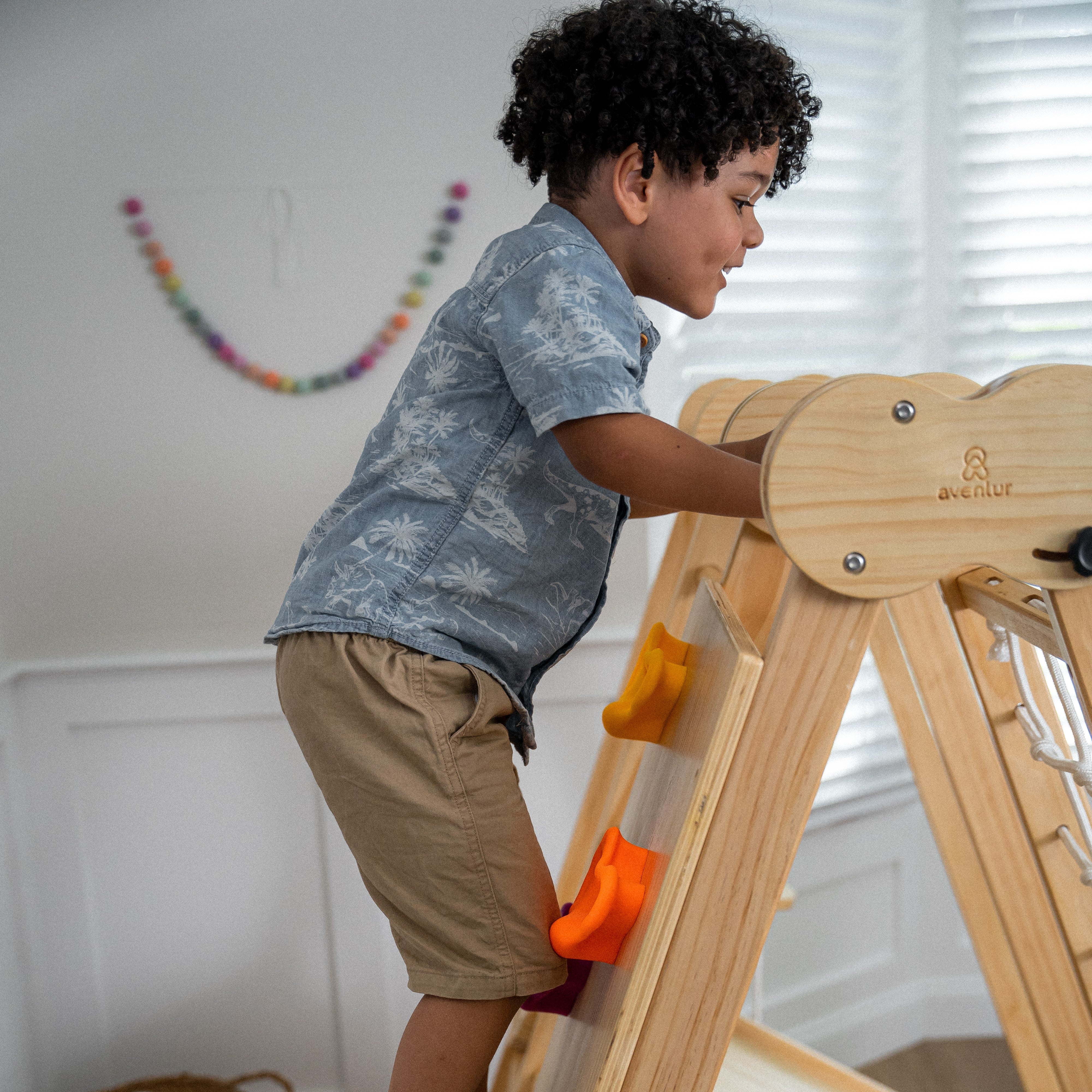 Chestnut - 8-in-1 Indoor Jungle Gym for Toddlers Indoor Avenlur.com   