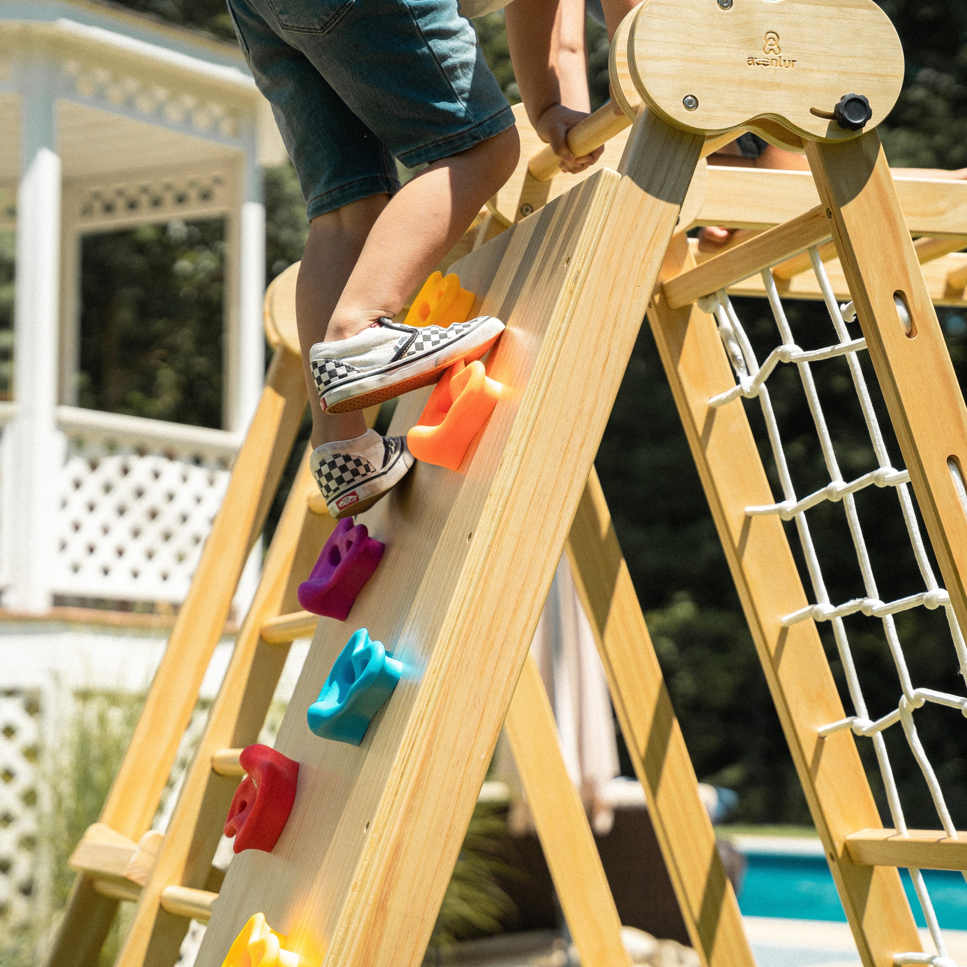 Chestnut - 8-in-1 Indoor Jungle Gym for Toddlers Indoor Avenlur.com   