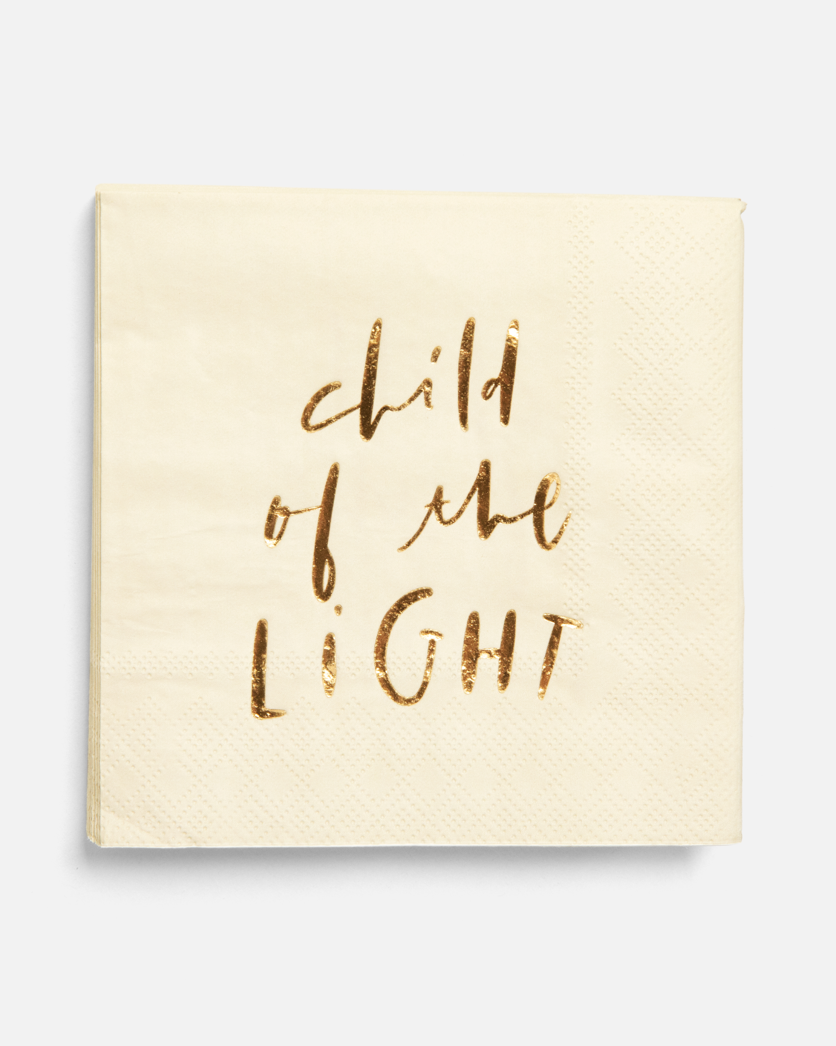 Baptism Child of the Light Cocktail Napkins