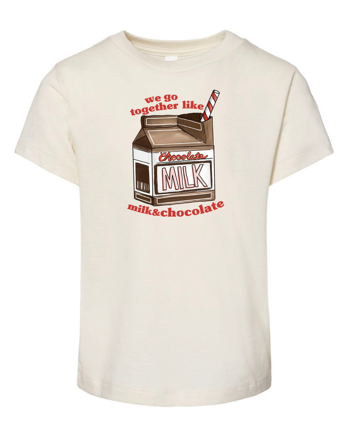 We Go Together Like Milk & Chocolate - Natural [Children's Tee] Onesie Raising Tito   