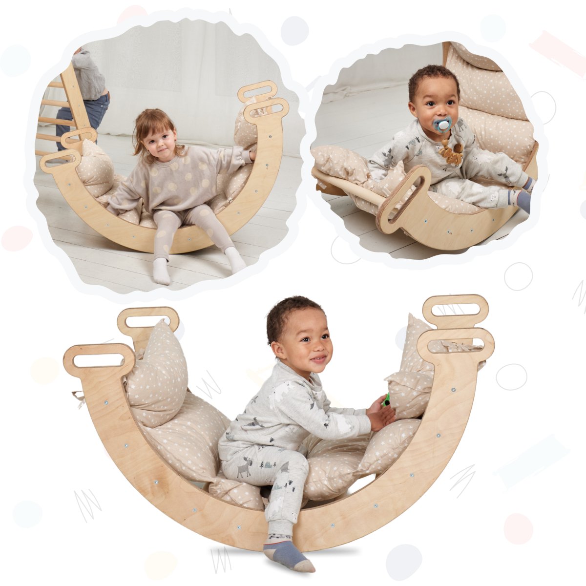 Climbing Arch + Cushion - Montessori Climbers for Toddlers  Goodevas   