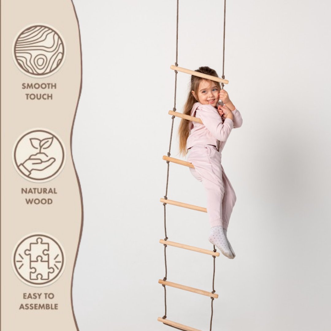 Climbing rope ladder for kids 3-9 y.o. Single Swing Goodevas   