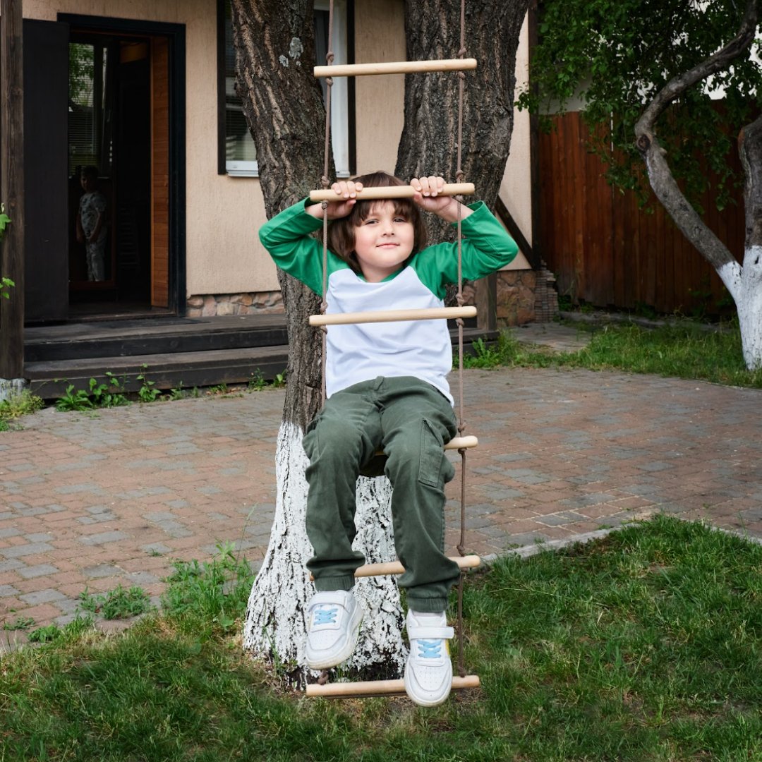 Climbing rope ladder for kids 3-9 y.o. Single Swing Goodevas   