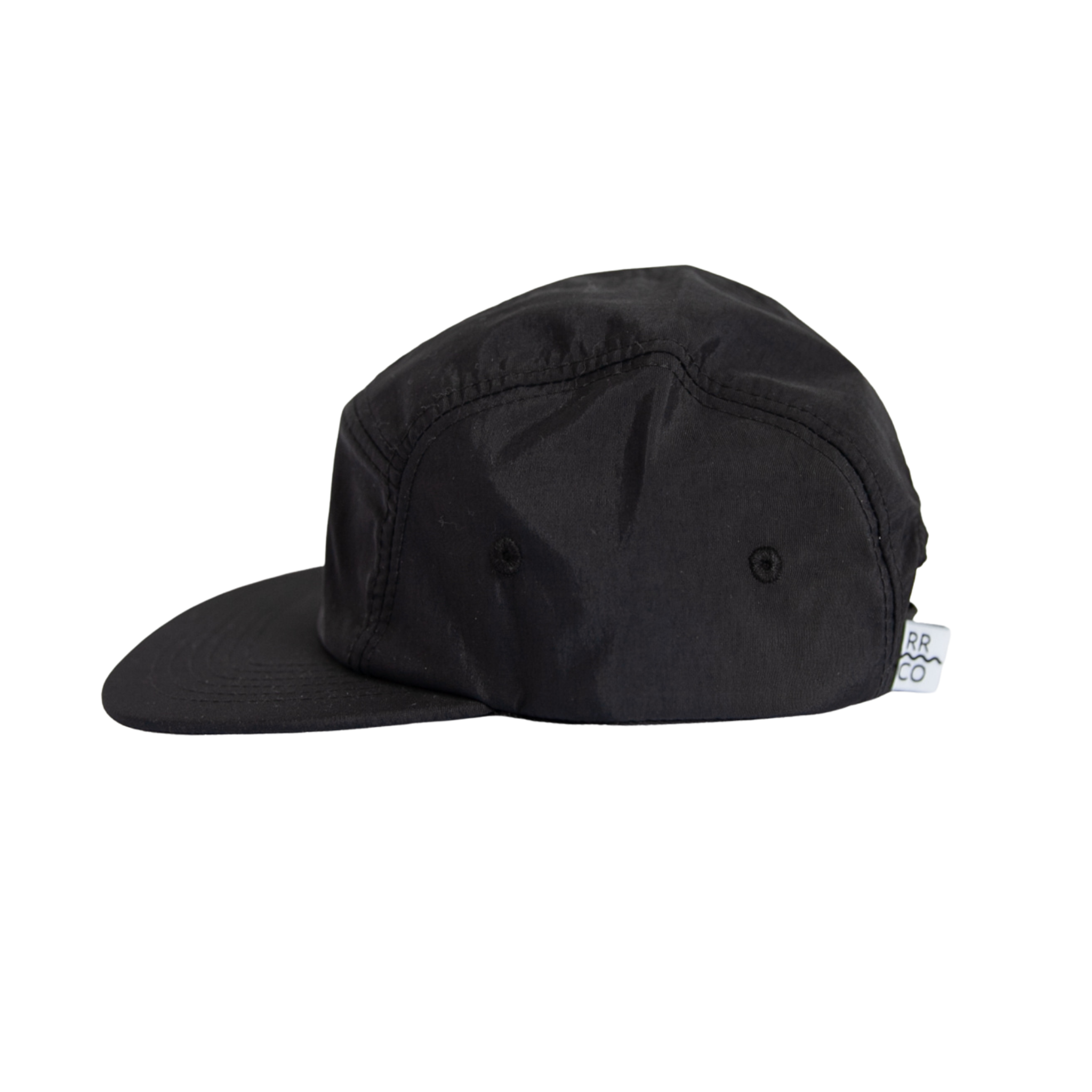 Nylon Five-Panel Hat in Coal