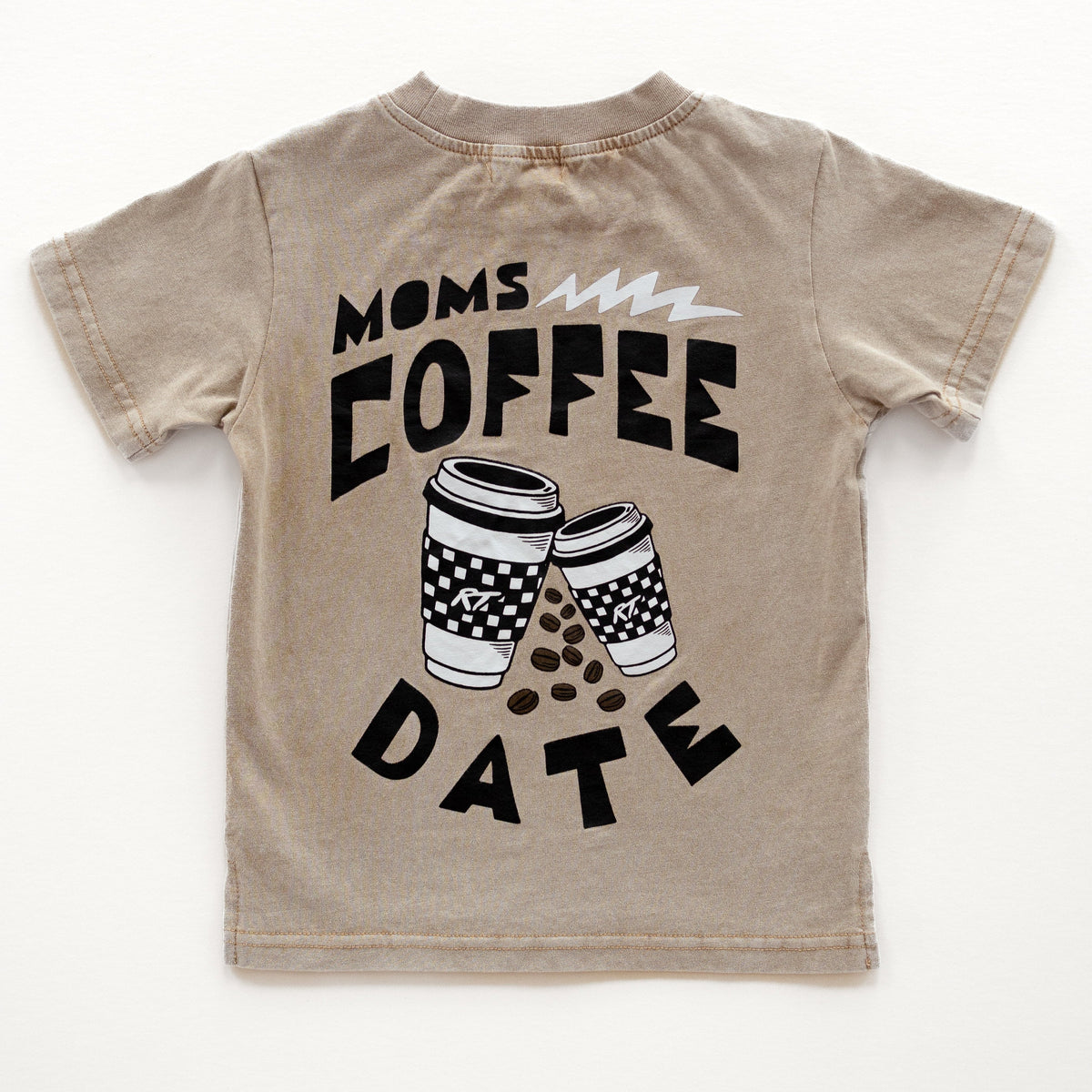 MOMS COFFEE DATE ACID WASH TEE