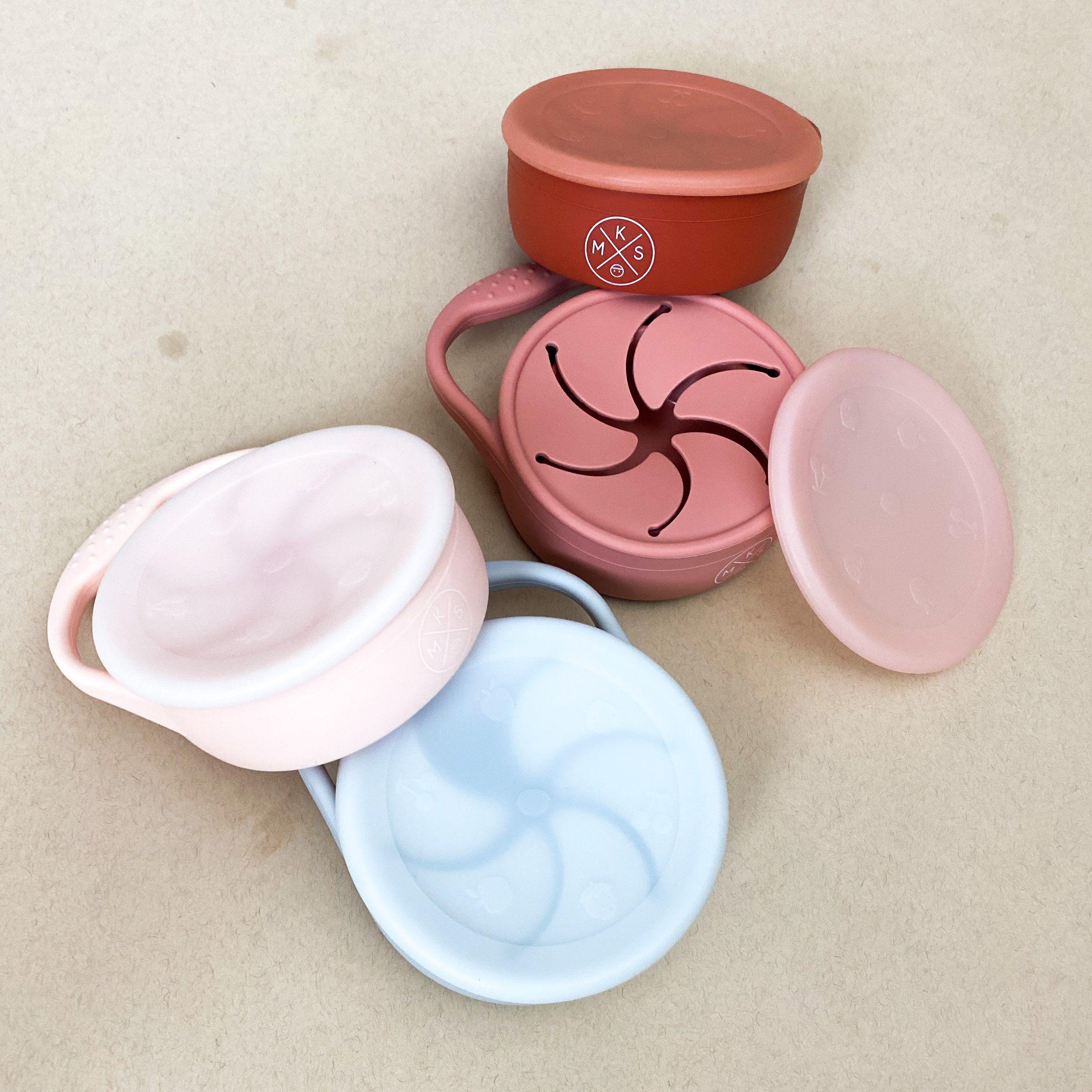 Collapsible Silicone Snack Cup - Beige SNACK CUP MKS Miminoo   