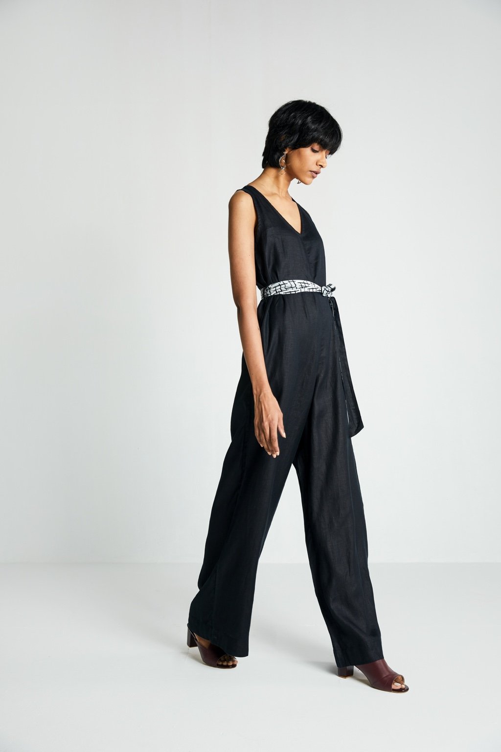 All Around the World Jumpsuit - Black