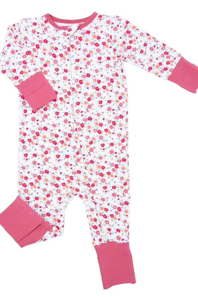 Convertible Romper - Crimson Floral