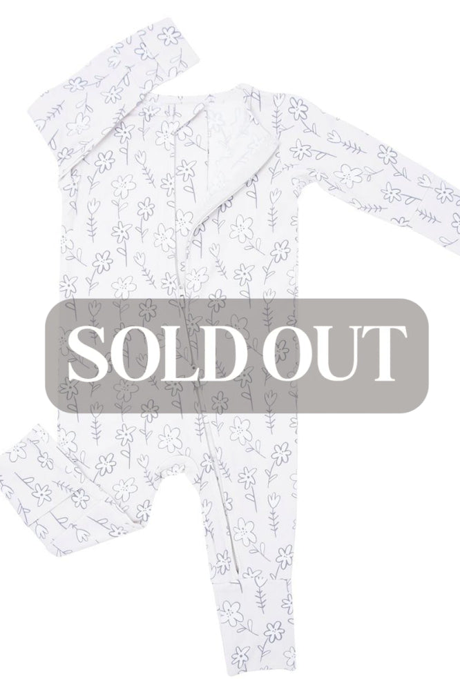 Convertible Romper - Grey Doodle
