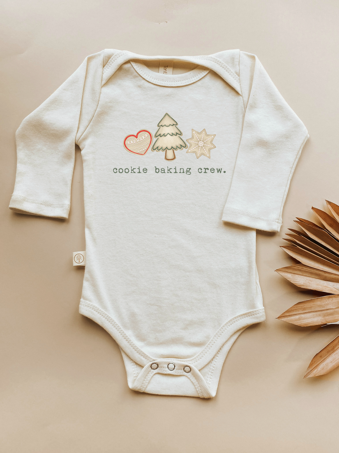 Cookie Baking Crew Organic Baby Bodysuit Long Sleeve