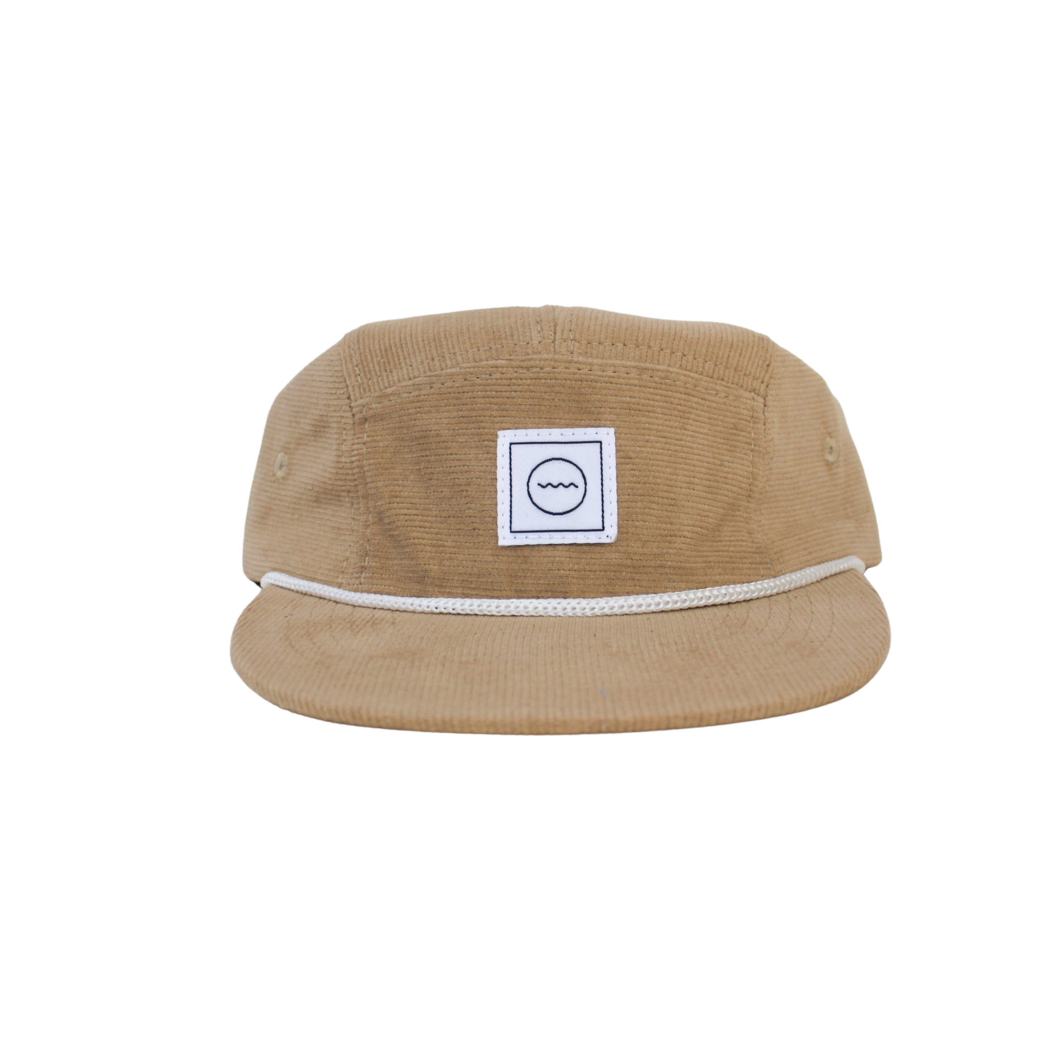 Corduroy Five-Panel Hat in Stone