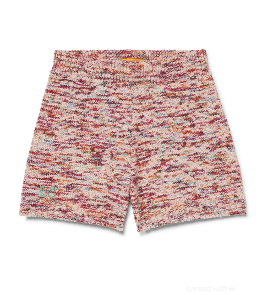Cotton Bardot Shorts - Pink Multi