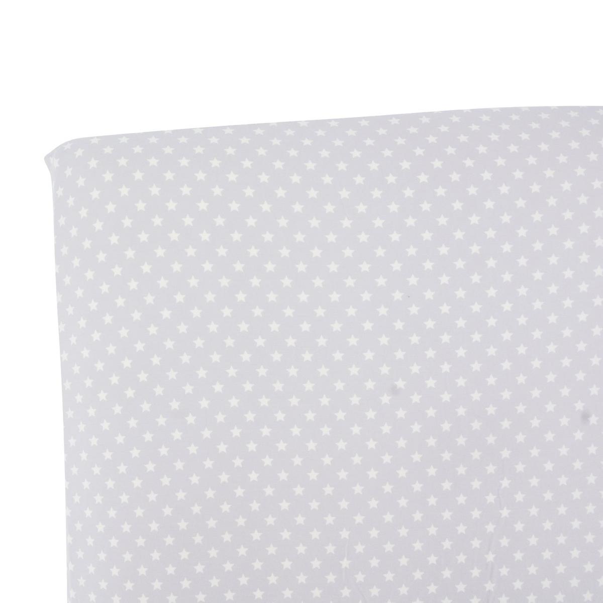 Crib Sheet - Stars Grey