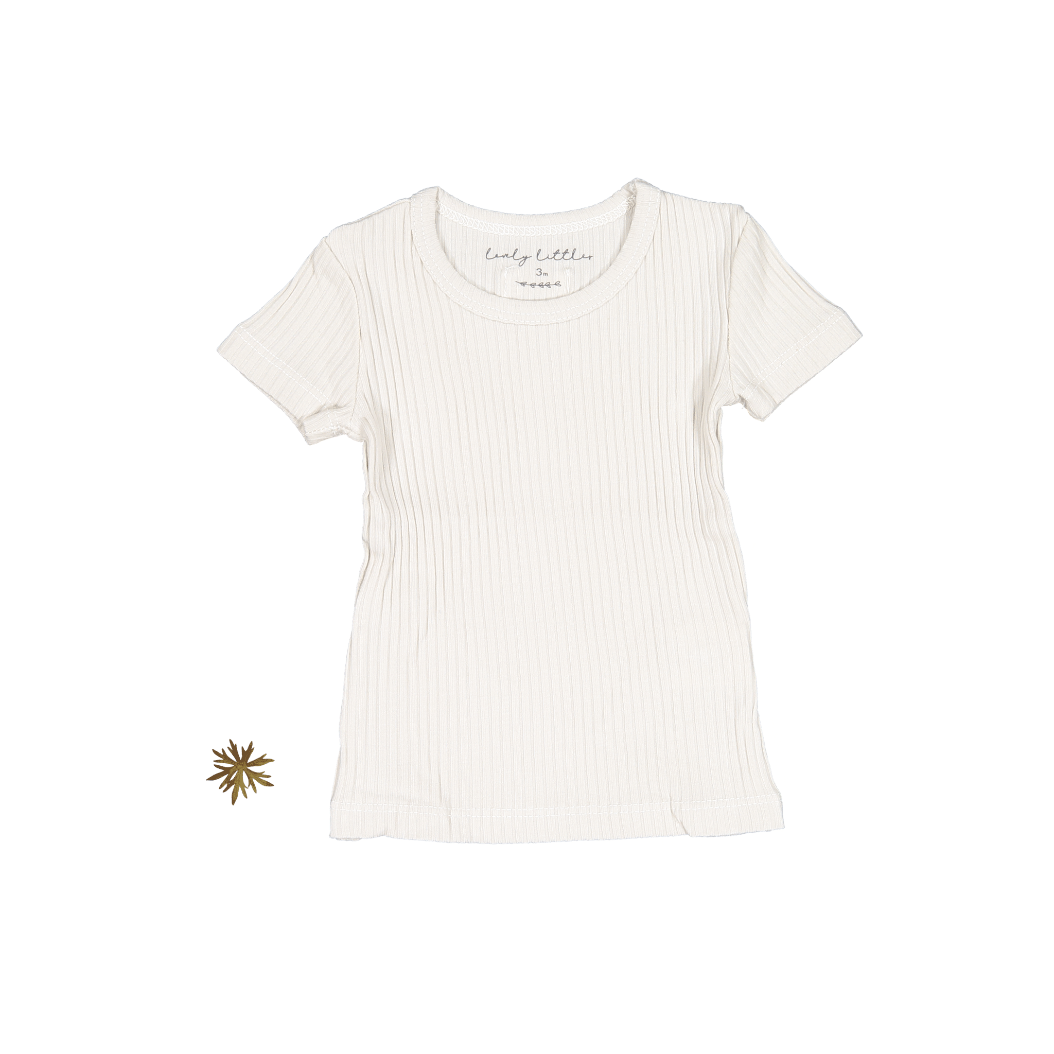 The Short Sleeve Tee - Cream Short Sleeve Tee Lovely Littles   