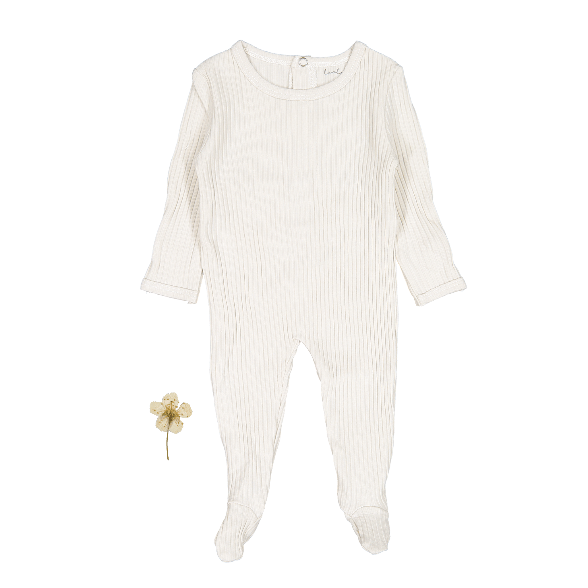 The Romper - Cream Back Snap Romper Lovely Littles   