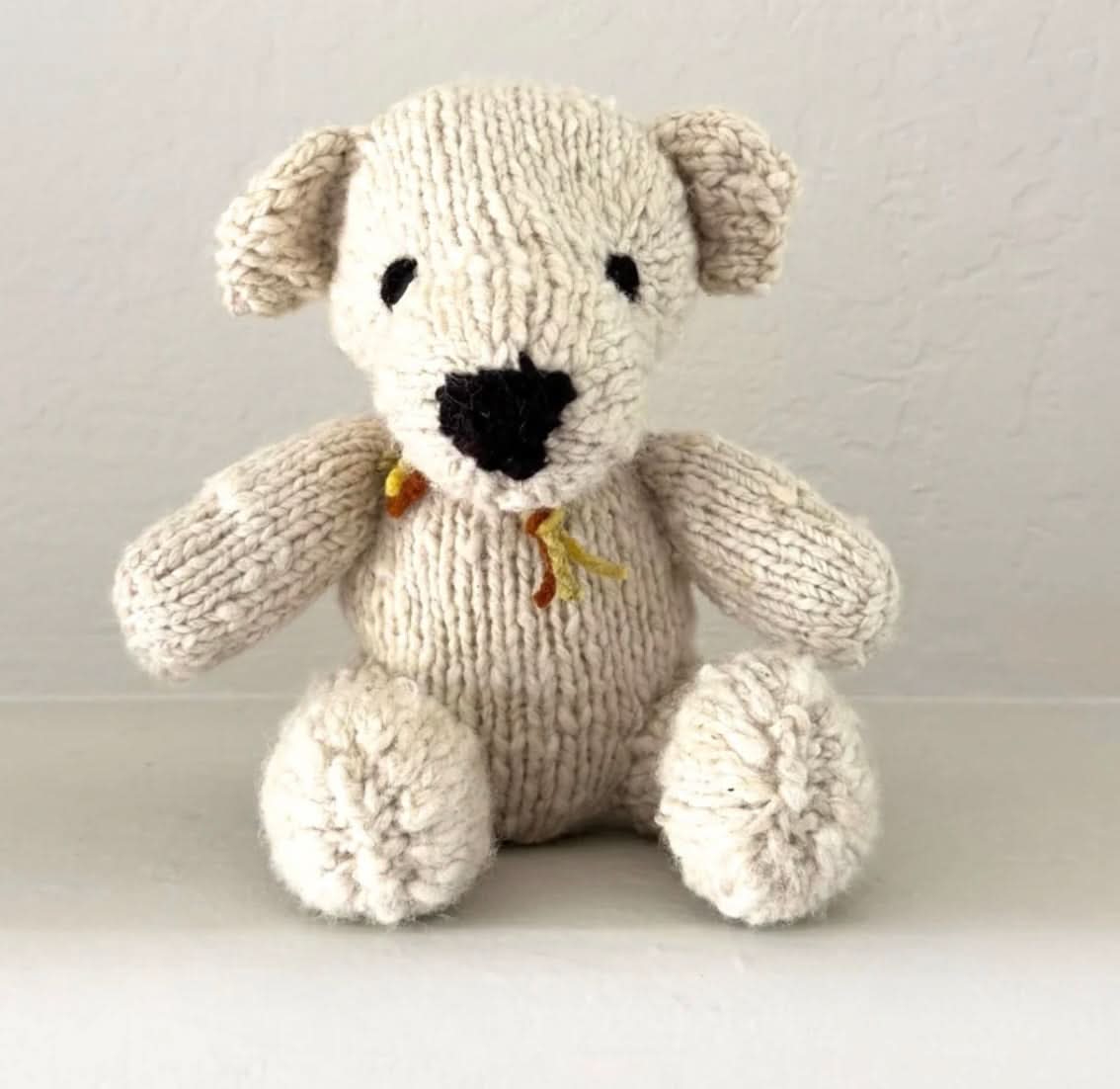 Wool Knit Buddy  | Vee the Cream Bear